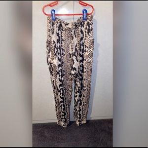 Snake print pants